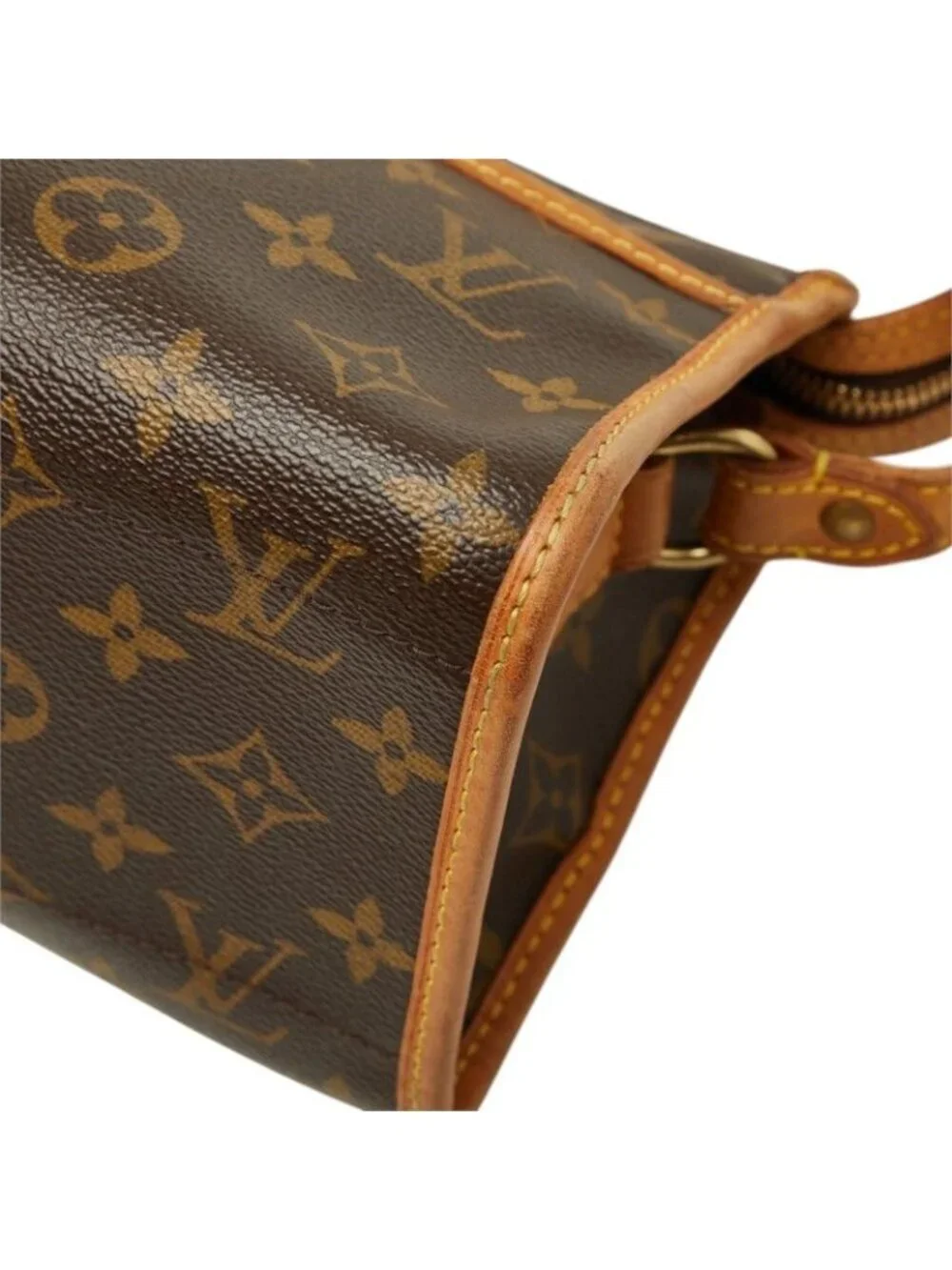 Louis Vuitton Monogram Popincourt Long Crossbody Shoulder Bag Brown Leather